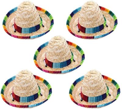 China Fiesta MIni Mexican Sombreros Straw Fiesta Party Hat for sale