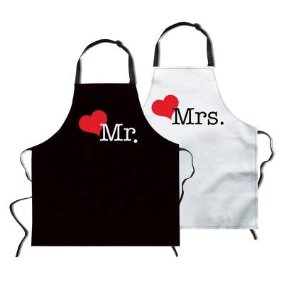 China Engagement Gifts For Her Memorable Bridal Shower Gifts LUXURY Mr. & Mrs. Aprons For Happy Wedding Gifts Couple for sale