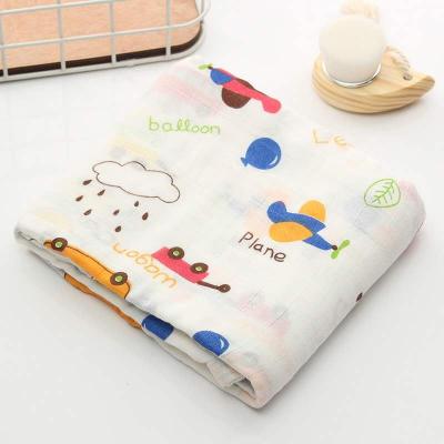 China Digital printed baby anti-pilling wrap blanket is more comfortable and softer bamboo cotton blanket for sale