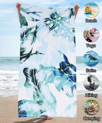 China Hot Selling QUICK DRY Printed Cartoon Microfiber Sublimation Beach Towel For Kids for sale