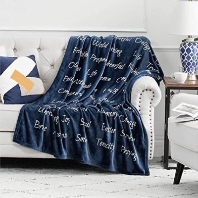 China PORTABLE High Quality Healing Pansies Flannel Fleece Super Soft Comfortable Blanket For Bed Sofa for sale