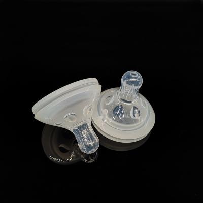 China BPA Free Soft Liquid Silicone Baby Bottle Teat Feeding Nipple for sale