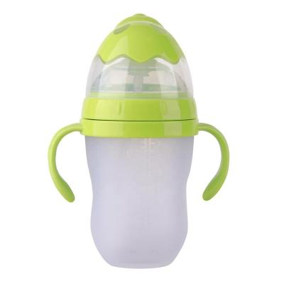 China BPA Free Food-Rated Silicone Simulation Baby Feeding Bottle For Newborn for sale