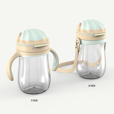 China BPA Free Eco-Friendly Baby Feeding Bottle Plastic Tritan Sippy Cup Kids Forming Straw Bottle Shell Lid for sale