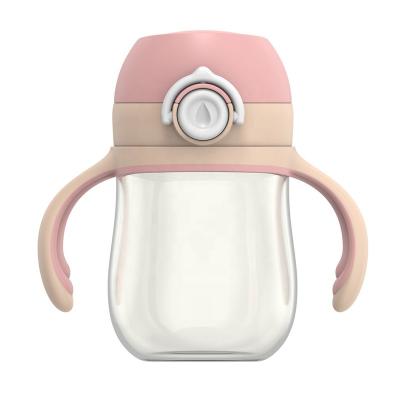 China BPA Free Baby Drinking Bottle BPA Free PPSU 240ML Baby Feeding Plastic Bottle Kids Eco-friendly Training Straw Cup for sale