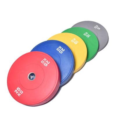 China Home Use High Grade Barbell Plate Colored Rubber Barbell Plate for sale