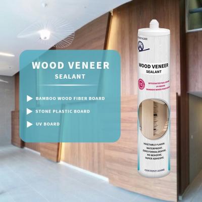 China Modified Ms Polymer Flooring Slat Wood Wall Panels Veneer Sealant Adhesion White 310ml MF Waterproof Veneer Adhesion for sale