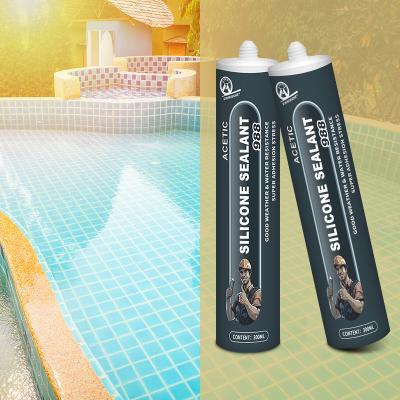 China Silicone Acetic GP Sealant Water Resistant Structural Adhesive Ideal For Swimming Pool for sale