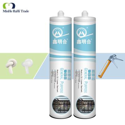 China MH988 Acid Sealant Waterproof Window Glass Acetate Silicone Sealant for sale