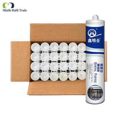 China Colorless MH988 Acid Sealant GP Acetic Neutral Glass Roof Silicone Sealant for sale