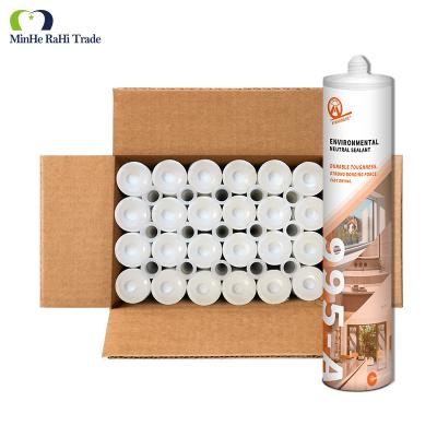 China MS Modified Polymer Hybrid Sealant Adhesive 590ml Sausage Volume High Tack Anti-Mildew Window and Door Caulking Black Grey for sale