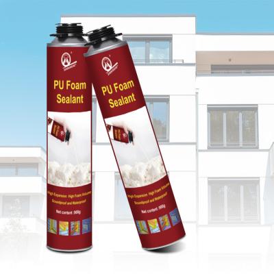 China White MH PU Foam Spray Sealing Construction Sound Absorption Thermal Insulation for sale