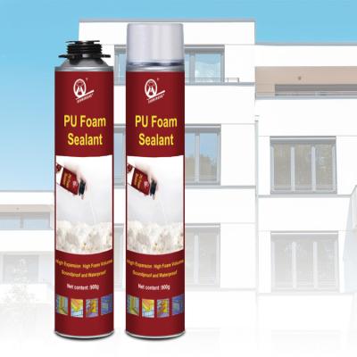 China One Component Polyurethane Foam Bubble MH PU Foam 750ml Door and Windows Construction for sale