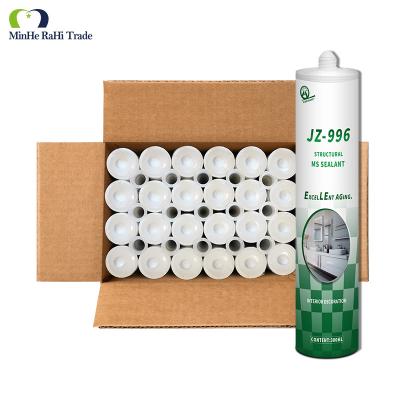 China MH996 MS Sealant Low Odor Roof Vents Repair Exterior Weatherproofing Painting White Clear Black MS Polymer Sealant Adhesive for sale