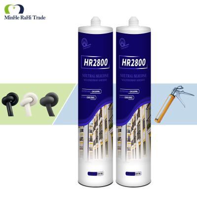 China MH2800 Sealant Silicone Fireproof Neutral Transparent Silicone Sealant Paste 310 ml Cartridge for Installing Window Door for sale