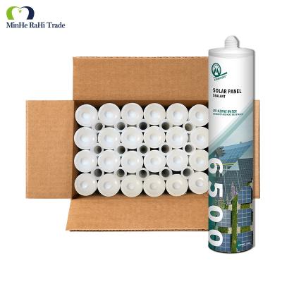 China MH6500 Silicone Sealant for Mobile Home Waterproof Black Neutral Cure Rv Solar Panel Pv Module Seal for sale
