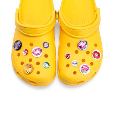 China Clog Charm Wholesale Kids Shoe Charms Clogs Shoe Accessories Custom Logo Sandal Designer Clogs Shoes Charm for sale