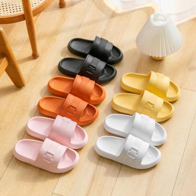 China Factory Price Wholesale Lightweight Sandals Solid Color Shoes Non Slip Bedroom Platform Women Slippers for sale