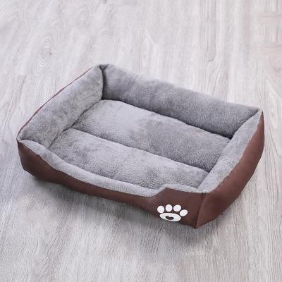 China Breathable luxury plush keep the soothing dog bed warm in all seasons for sale