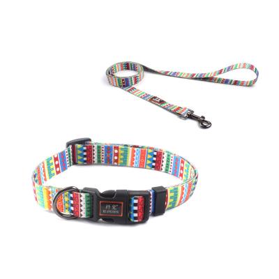 China Latest Design Top Quality Chinese Style Personalized Colorful Dog Collar For Pet for sale