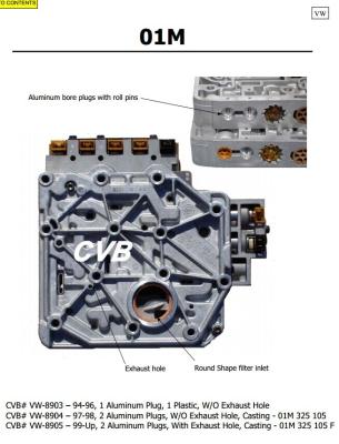 China 01M Auto Transmission valve body with solenoid for sale