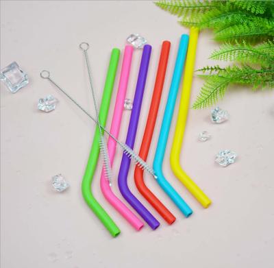 China 2020 Viable Amazon Wholesale Popular Reusable Silicone Drinking Collapsible Straws for sale