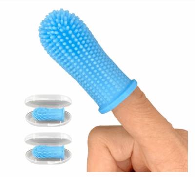 China Top Selling Stabilized Teddy Dog Brush Dog Cat Soft Silicone Pet Finger Toothbrush Feeds for sale