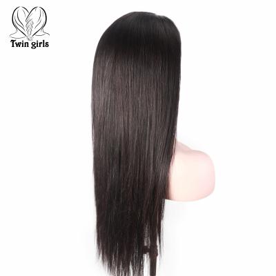 China Cheap Healthy Comfortable Natural Black Straight Human Hair Frontal Wigs 100% Free Shipping Brazilian Wigs Fast Delivery for sale