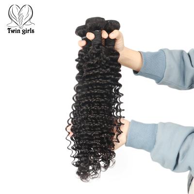 China Menschliche Haare Menschliche Haare Malaysian Popular Deep Wavy 100% Women Hair Handmade Double Weft Hair Machine Hair Bundles Wholesales for sale