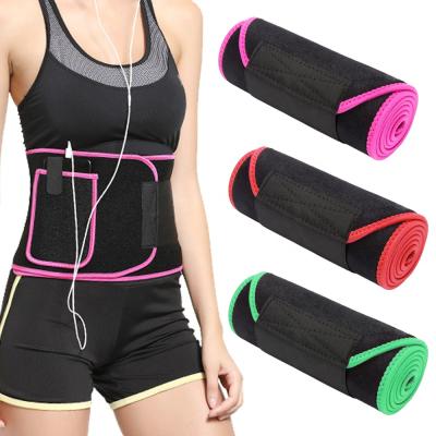 China Eco-Friendly Waist Trimmer Neoprene Body Weight Loss Sweat Belt Adjustable Waist Support Belt for sale