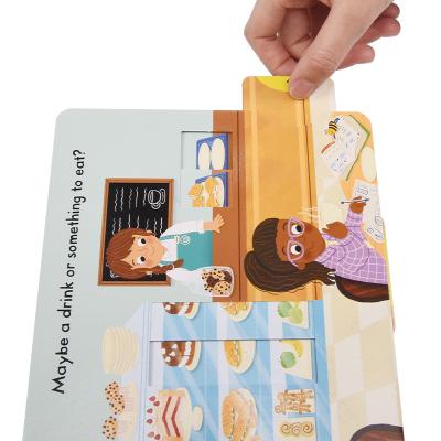 China Custom Developing Intelligence Picture Cartoon Printing Coloring Child Professional Cardboard Books Printing Service Drawing Manga Children Books for sale