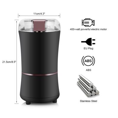 China Small Durable Coffee Bean Grinder with Stainless Steel Blade, Cleaning Brush for Beans, Spices, Nuts, Herbs for sale