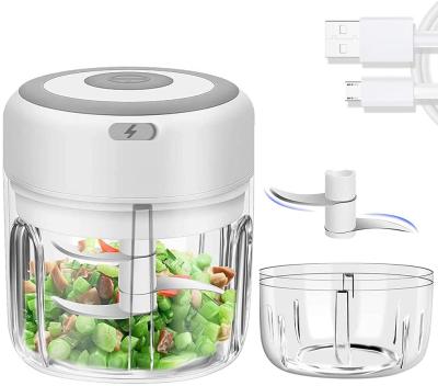 China Garlic Chopper Electric Mini Garlic Chopper Garlic Chopper Portable Home Electric Rechargeable Garlic Meat Grinder Small Food Processor USB for sale