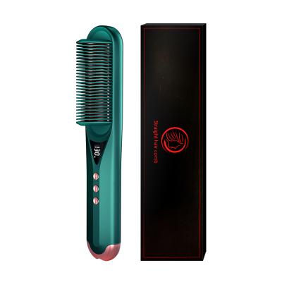 China Hot Selling Hotel Hair Straightening Electric Professional Hair Comb Straighter Hair Straightener Comb for sale