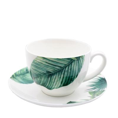 China New Sustainable Ceramic Tableware TEA CUP & SAUCERS Hotel Home Restaurant Coffee Mug for sale