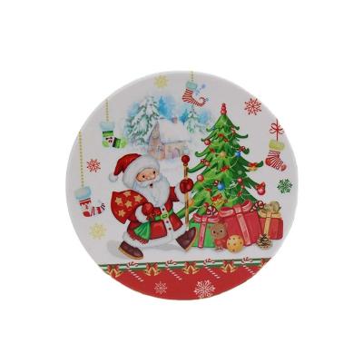 China Ceramic Mat Coffee Drink Cup Coaster Christmas Gift Cup Dish Custom Made Hot Viable Sale for sale