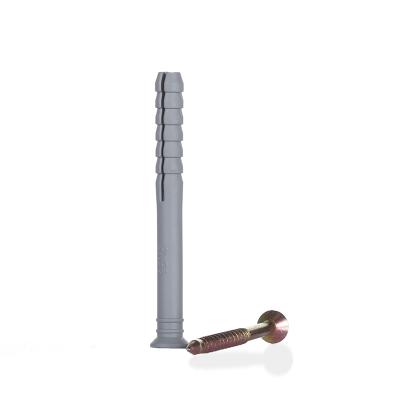 China Installation Universal plastic expansion drywall anchors grey color hammer drive anchor for sale