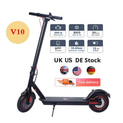 China 2022 Hot Selling Unisex Model 10 Inch 36V 500W Private Aluminum Alloy Two Wheel Unisex Adult Foldable Electric Scooter for sale