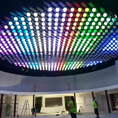 China No fan design led ball hanging kinetic dmx winch stage equipment led lifting ball 3d effect 3 years warranty for sale