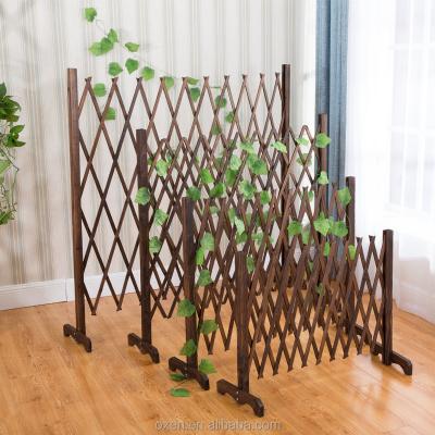 China Portable Plant Trellis Climbing Expanding Wooden Garden Fence ECO-FRIENDLY for sale