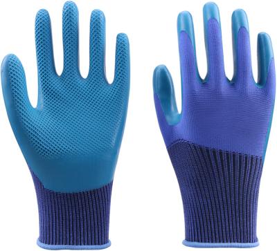 China High Quality White Thick Cotton Construction Work Gloves Wholesale OEM Latex Custom Logo for sale