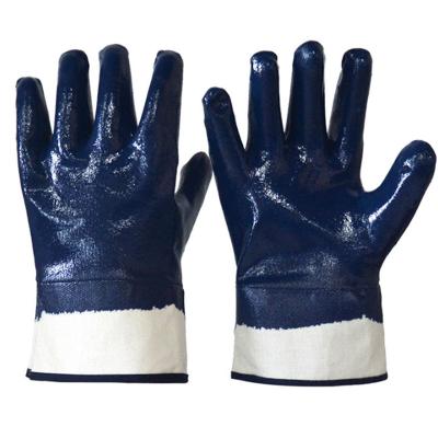 China Professional Construction Importers Factory Direct Sales Cotton Nitrile Gloves for sale