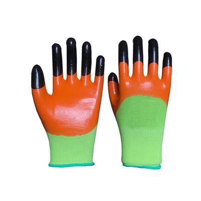 China Professional Construction Manufacturing CE Cotton Nitrile Work Glove for sale