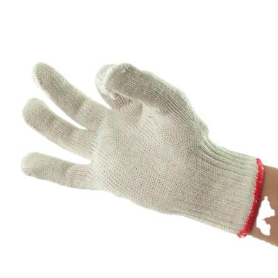 China Hands protection for labor high quality protection safety durable cotton working white knitted gardening gloves low price for sale