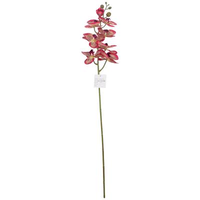 China HongHua Factory Supply 100cm Real Latex Flowers Factory Supply 100cm Touch Artificial Bulk Natural Butterfly Orchids Wedding Decoration Bulk Flowers for sale