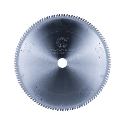 China Precision 355*3.2* 2.6.25.4 / 30*120T CTT Tip Aluminum Circular Saw Blade For Aluminum Cutting for sale