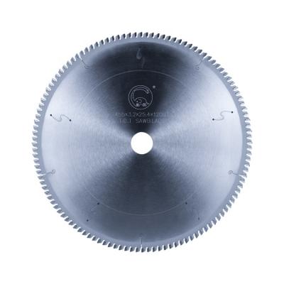 China Aluminum Profile Cutting 18 X120t Cutting Disc Aluminum TCT Saw Blade Body Original Steel Box External Long Color for sale