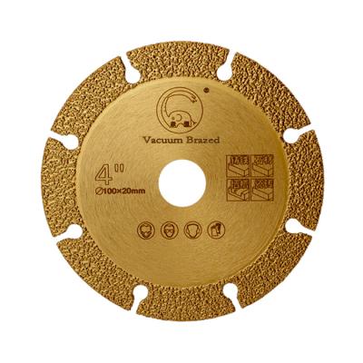 China Cutting Granite Hot Sale 100mm Diamond Saw Blade Vacuum Welded For Concrete Granite Marble Stone Cutting for sale