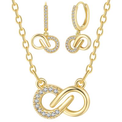 China FASHIONABLE Gold Plating Popular Brass Romantic Knot Jewelry Pendant Necklace for sale