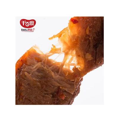 China All Qianbaidu Sizzling Popular Spicy Vegetarian Barbecue 1000G Meat Snack Dried Tofu for sale